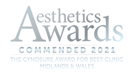 Aesthetic Awards Commended 2021 - The Cynosure Award for Best Clinic Midlands & Wales